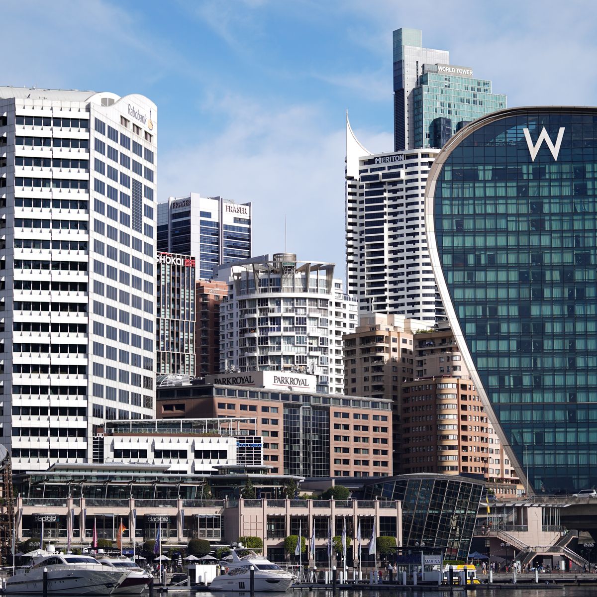 Sydney downtown skyline with modern skyscrapers