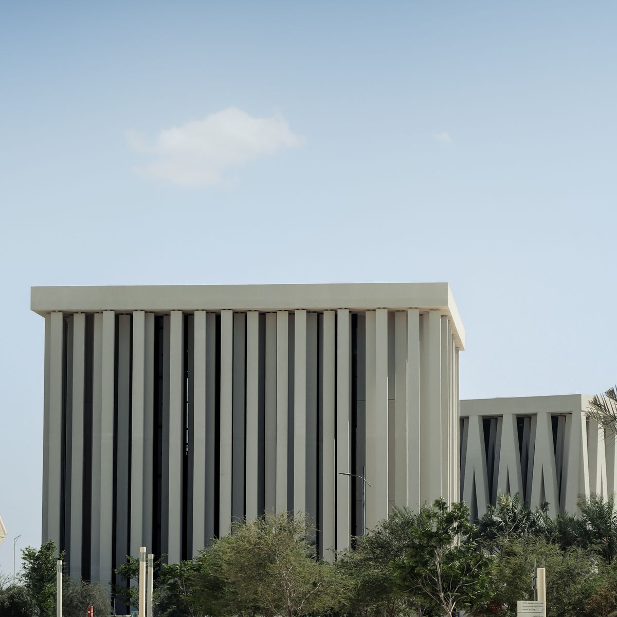 Modern architectural building in Abu Dhabi